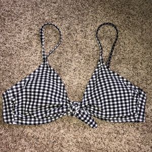 Gingham Bathing Suit Top